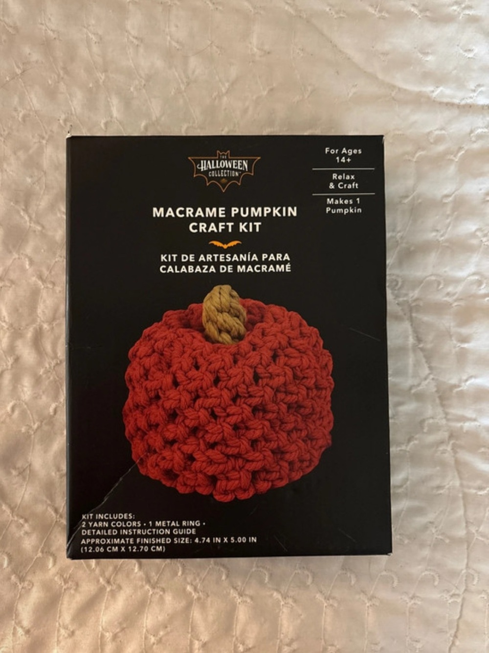 Macrame Pumpkin Craft Kit - Red
